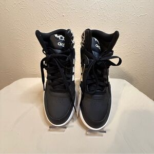 adidas Hoops 3.0 Mid Black Cheetah Women's Sneakers